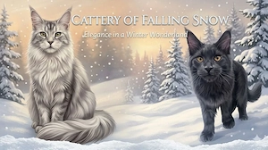 Maine Coon Kitten mit Stammbaum (ICW)  Wurfankündigung Mai 2026 "First Snowflakes"