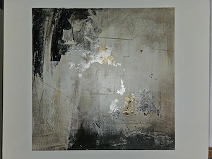 Riesiges Gemälde "She Turns to Leave" signiert 80 cm x 80 cm von Finn Kao TOP!