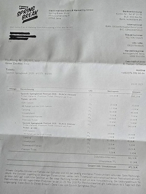 2 Sputnik Springbreak Tickets mit 20% Black Friday Rabatt  Bild 2