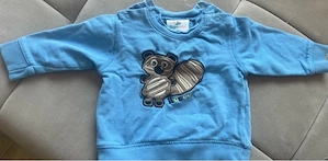 Süßes Baby Sweatshirt mit Waschbär   Größe 62