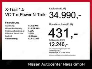 Nissan X-Trail 1.5 VC-T e-Power N-Trek ACC+Navi