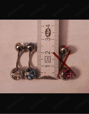 925 Silber Bauchnabelpiercing
