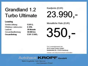 Opel Grandland 1.2 Turbo Ultimate AHK+LED+Navi+SHZ+LM Bild 4