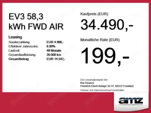 Kia EV3 58,3 kWh FWD AIR Spurhalteassistent*Navi Bild 4