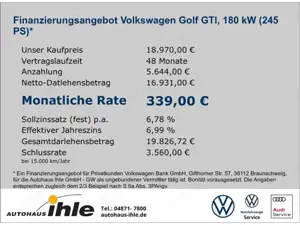 Volkswagen Golf GTI VII Performance 2,0 TSI NAVI+ACC+BLUETOOTH Bild 2