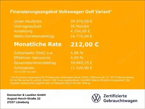 Volkswagen Golf Variant VIII 2.0 TDI Style Alu LED Navi ACC Sitzh. APS uvm Bild 3