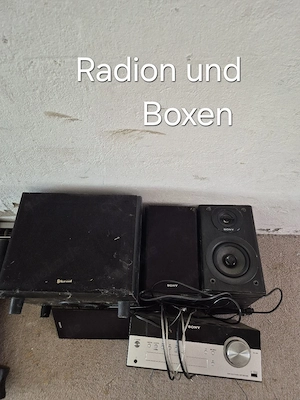 Radio und Boxen 