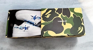 A Bathing Ape BAPE STA Low White Blue Camo   Gr. 43   Deadstock