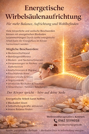Energetische Wirbelsäulenaufrichtung 