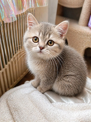 bkh kitten abholbereit geimpft junge golden lilack Shell Grüne Augen 