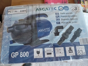 Gartenpumpe Ascatec mit Schlauch Bild 2