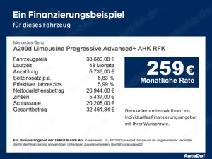 Mercedes-Benz A 200 A200d Limousine Progressive Advanced+ AHK RFK Navi Bild 3