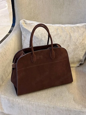 Braune Handtasche in Lederoptik   Hervorragender Zustand  Bild 3