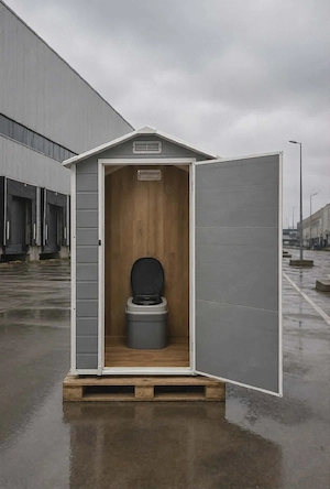 mobile toilette camping weide garten wc klo haus toilettenhaus tiny holz Kunststoff alu deko garten