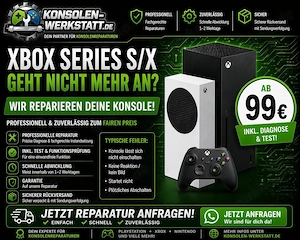 XBox Series S X Reparatur ab 99  | Konsole defekt?
