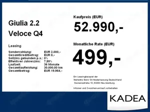 Alfa Romeo Giulia 2.2 Veloce Q4 **Für Alfa Romeo in Berlin** Bild 4
