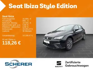 SEAT Ibiza Style Edition 1.0 TSI CARPLAY SHZ EPH