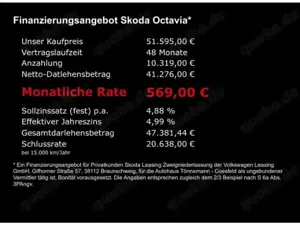Skoda Octavia COMBI RS TSI DSG+SONDERLACKIERUNG+AHK+NAVI+SITZ-/L Bild 5