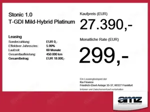Kia Stonic 1.0 T-GDI Mild-Hybrid Platinum *Voll* Bild 4