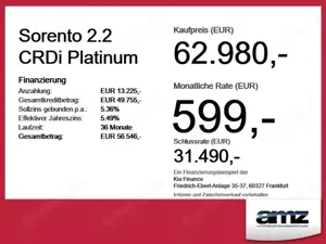 Kia Sorento 2.2 CRDi Platinum *Neu*AHK*Pano*sofort