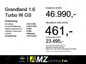 Opel Grandland 1.6 Turbo W GS LED+Navi+Pano+SD+SHZ Bild 3