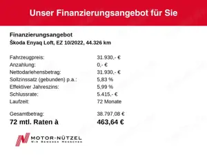 Skoda Enyaq iV 80 LOFT MATRIX+NAVI+AHK+PANO+HuD+WäPu Bild 5