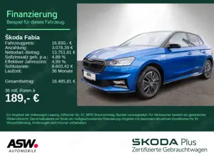Skoda Fabia Monte Carlo 1.0MPI LED PDC RFK SHZ Carplay