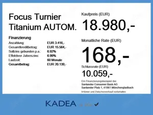 Ford Focus Turnier Titanium AUTOM. AHK+NAVI+KAMERA+LED Bild 4