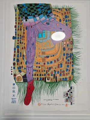 Friedensreich Hundertwasser handsigniert nummeriert _In Gamba Bild 5