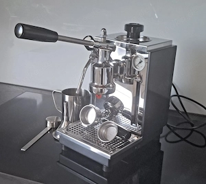 Olympia Express Cremina - Anthrazit Handhebel Zubehör Vintage wie neu - 2003 