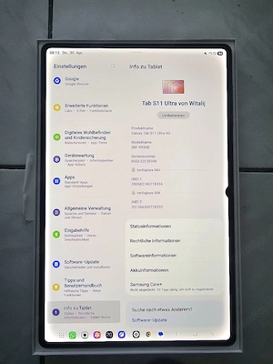 Samsung Galaxy Tab S11 Ultra 5G   Neuwertig, kaum genutzt! Bild 3