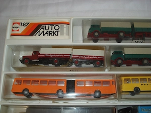 20 alte Wiking Omnibus und LKW Modelle 1:87 H0 neuwertig OVP Bild 2