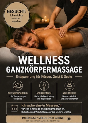 Massage überfällig. Wellness Zeit zum genießen