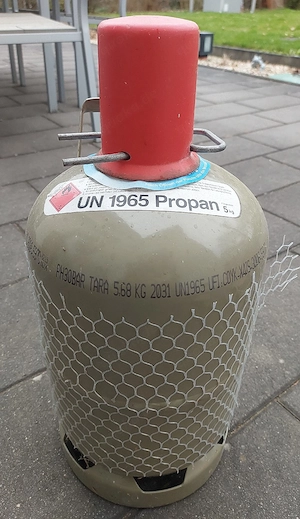 5 kg Gasflasche Eigentumsflasche 1x voll