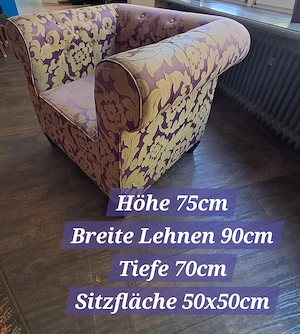 Sessel im Chesterfield-Stil 