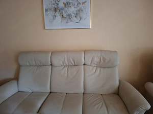 Ledercouch  und Ledersessel 