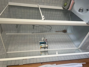 Duschabtrennung - beidseitig zu öffnen