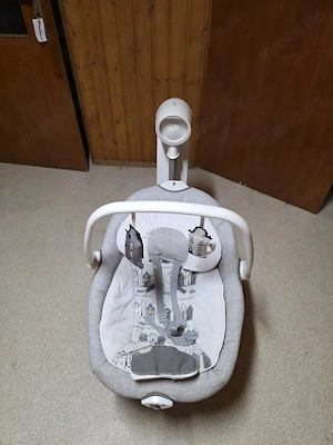 Joie Babywippe Grau mit Schaukel- und Spielbügel