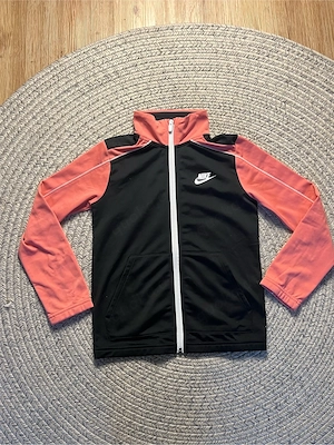 Nike Kinder Trainingsjacke Gr. S 128 137 schwarz rosa Track Jacket