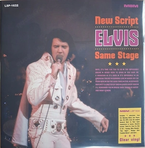 Elvis Presley 2 LP's New Script Same Stage - clear vinyl SEALED