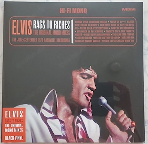 Elvis Presley 2 LP + 1 CD Set Rags To Riches - black vinyl