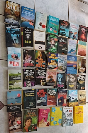 41 Bücher mit Krimi Thriller Romane großes Paket - Bücherpaket