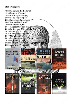 Sammlung 16 Bände (Konvolut) Robert Harris (u.a. "Abgrund")