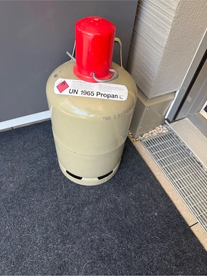 Gasflasche 5 kg Propan   kaum benutzt