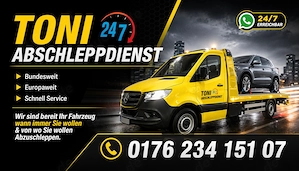 Professioneller Abschlepp- & Fahrzeugtransport Service