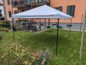 COBIZI Pavillon 3x3m Faltbar Wasserdicht Pop Up Faltpavillon mit Tragetasche