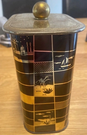 Dekorative Metalldose