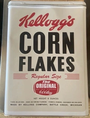 Kellogg s Corn Flakes Werbeblechdose