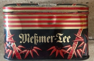 Werbeblechdose Meßmer Tee Jubiläums Mischung Bild 2