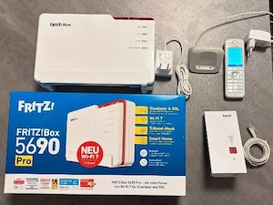 Fritzbox 5690 Pro + Fritz Repeater 2700 (Wifi 7) + Fritz Fon C4